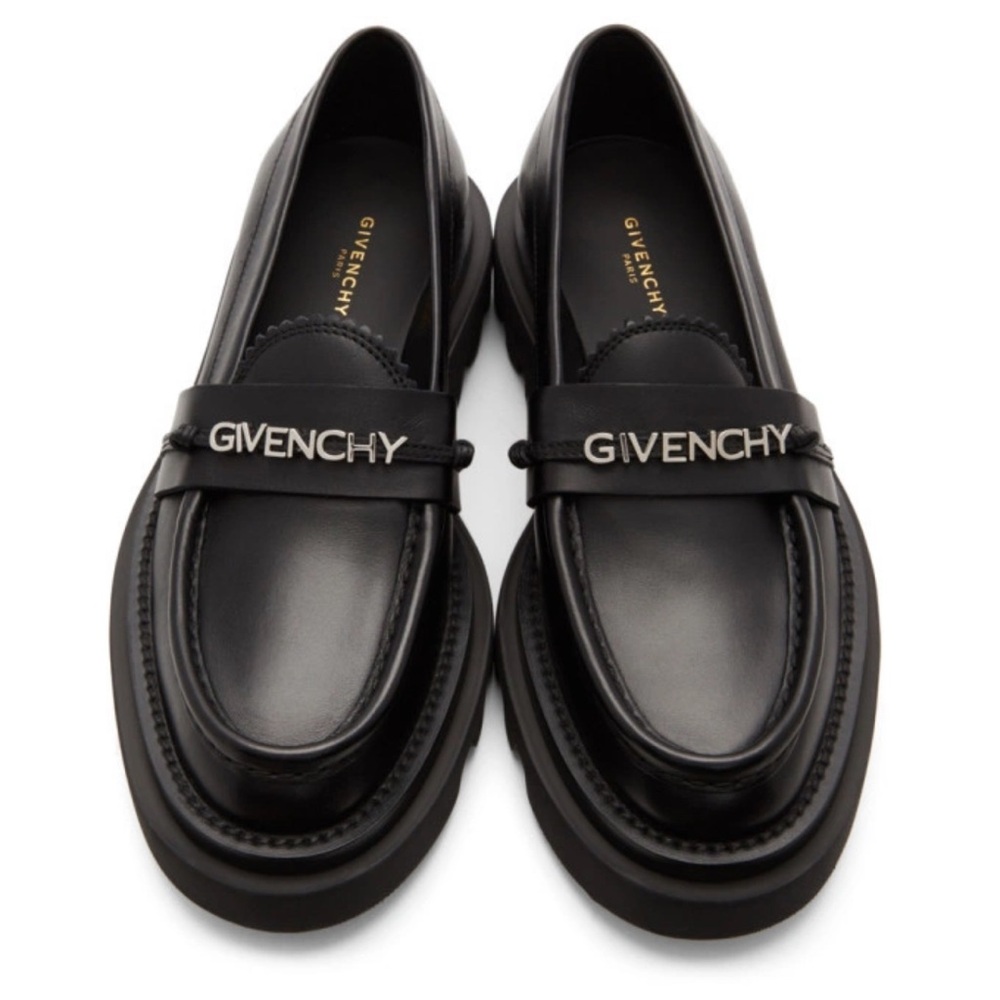 Givenchy Black Elba Loafers 38